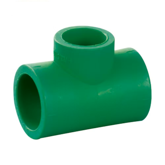 صورة قسام تي لحام حراري اخضر ضغط 20 بار 75 مم الانابيب الخضراء